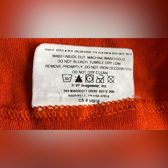 Chicago Bears Orange Long Sleeve Shirt - 3XL - Picture 6 of 7